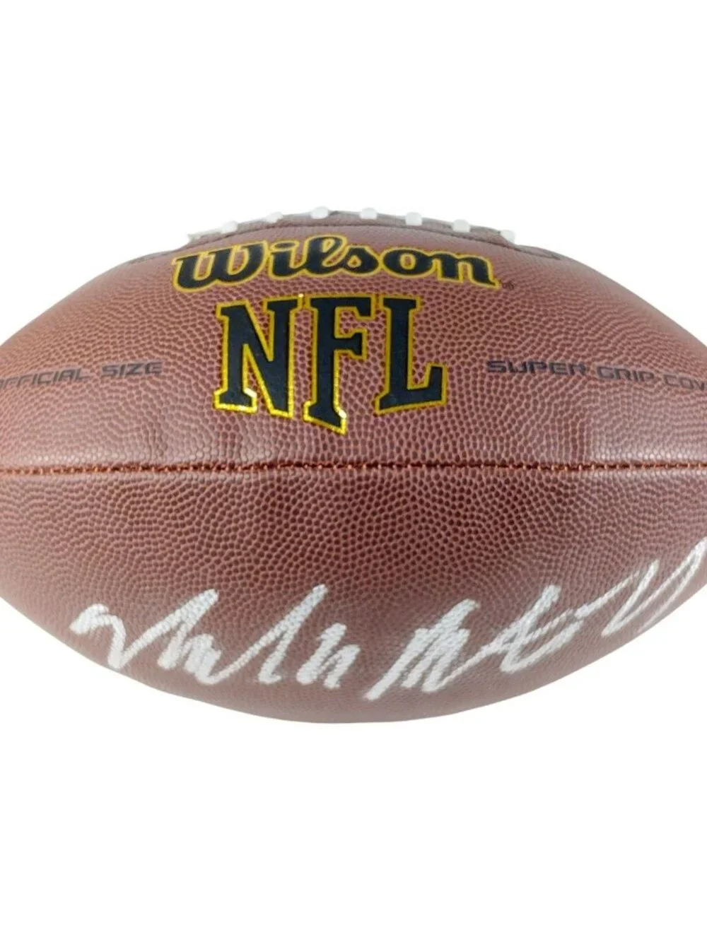 Malcolm Butler Signed Wilson NFL Football Patriots SB XLIX Hero BAS COA